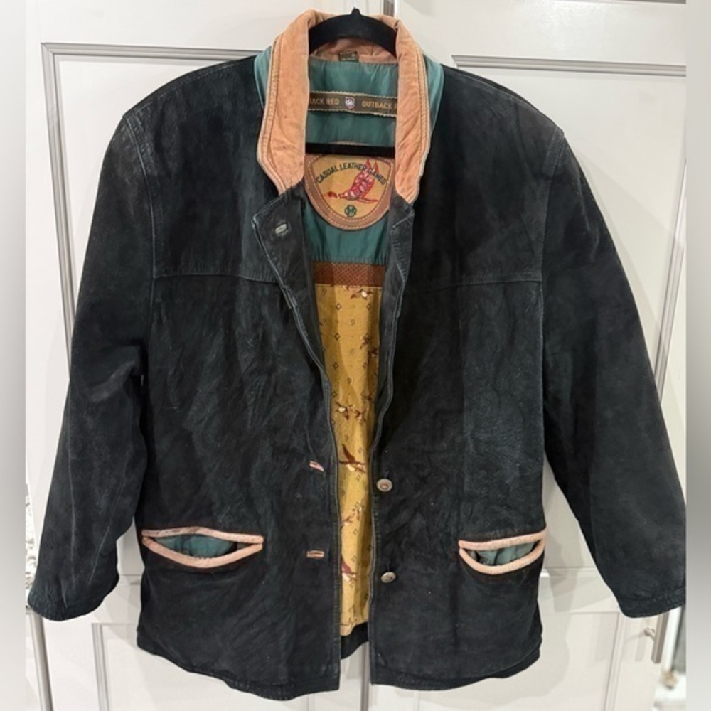Vintage Outback Red Western Leather Jacket men’s size S